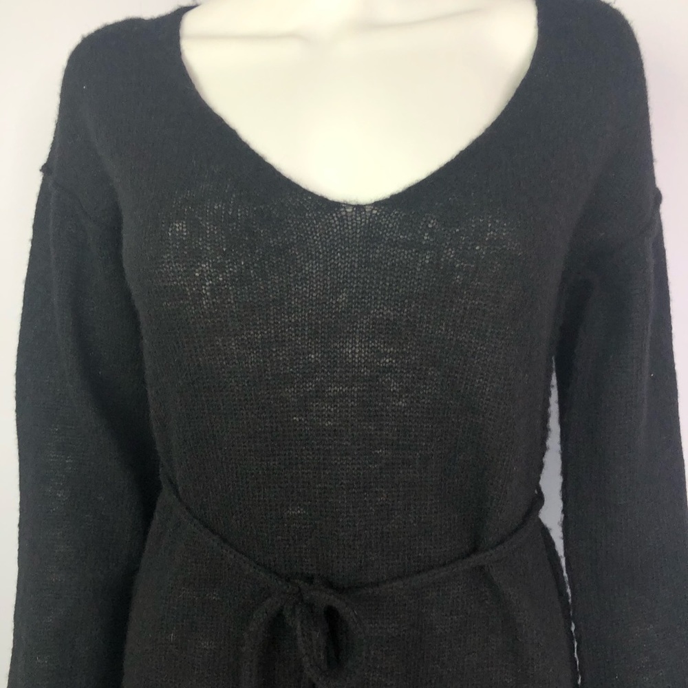 Free People Black Alpaca Blend Tunic Sweater XS - Picture 11 of 11